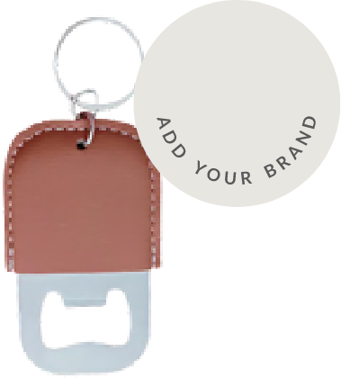 Leatherette Bottle Opener Keyring