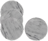 Set of 4 Natural Marble Coasters