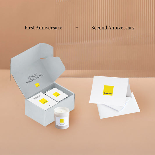 The Ray White Anniversary Pack – Candle & Card