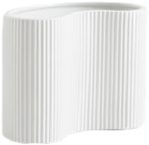 Ceramic Fluted Vase