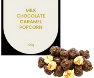 Fare & Fable Choc Coated Caramel popcorn 100g