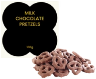 Fare & Fable Milk Chocolate Pretzels 100g