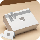 Gift Box and Card with Primary Logo