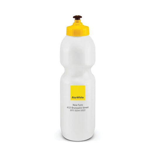 Plastic Squeeze Drink Bottle - White