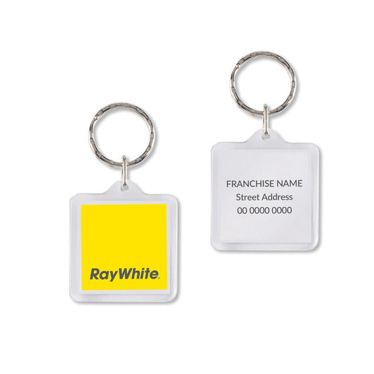 Plastic Square Key Ring