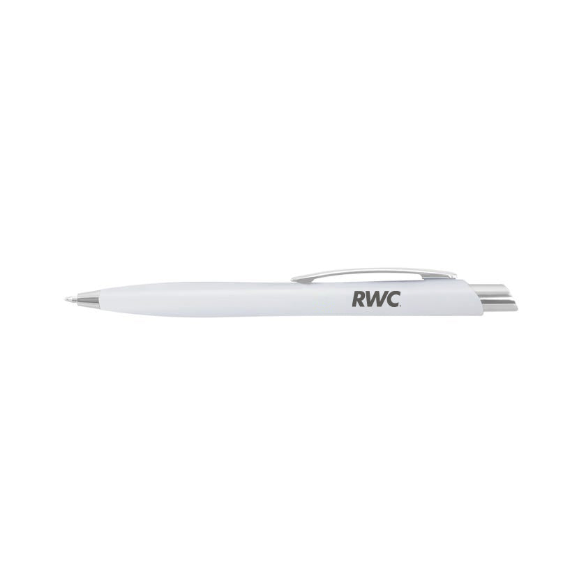 Plastic Stream Pen - WHITE