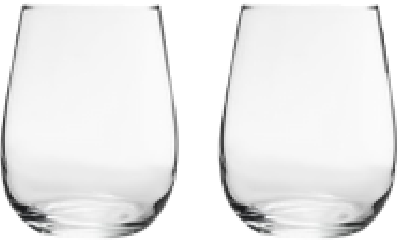 Set of 2 Stemless Wine Glasses