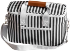 Striped Canvas Cooler Bag