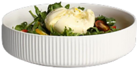 Ceramic Fluted Serving Bowl